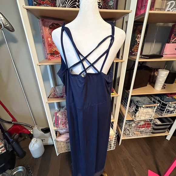 Market and Spruce Elegant Navy Blue Sleeveless Dress size 1X NWT - Picture 6 of 8